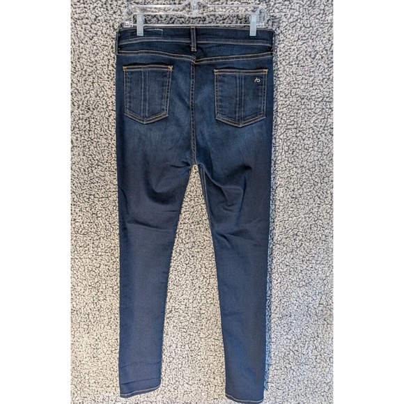 RAG AND BONE High Rise Skinny Jeans Indigo Dark wash Womens 30 - Picture 4 of 9